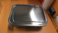 Plat inox avec couvercle PM